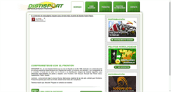 Desktop Screenshot of distisport.com