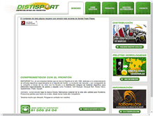 Tablet Screenshot of distisport.com